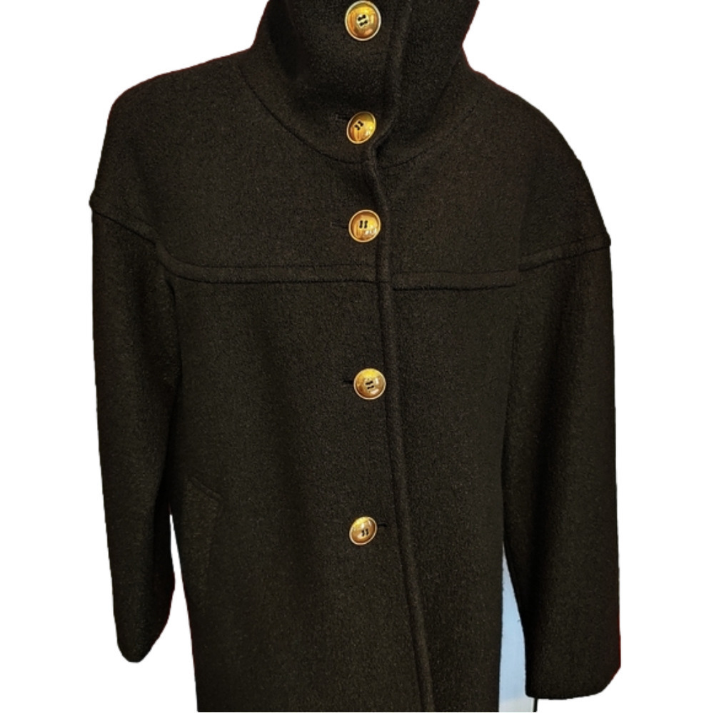 Nine West Wool Rayon Blend Military Style Jacket Coat 14